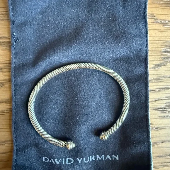 David Yurman Twisted Sterling Silver Bracelet - Picture 3 of 6
